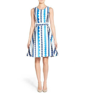 Pink Tartan Blue White Polka Dot dress